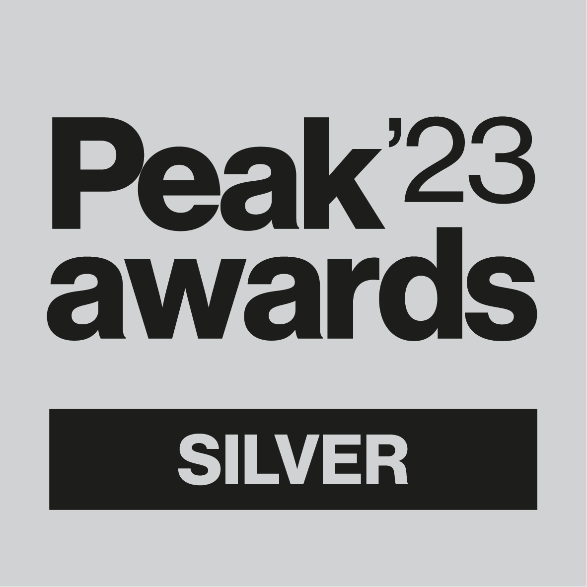 Peak 2023 stickers Silver